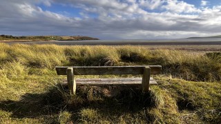 Bench at Harbour view sand dunes