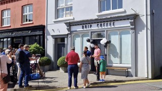 The outside of Drip Coffee Shop in Rosscarbery on a sunny day