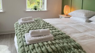 A luxury bedroom at The Jewel Spa in Glengarriff