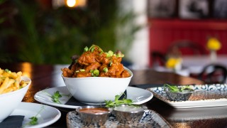 Bowl of buffalo wings in the Algiers Inn, Baltimore