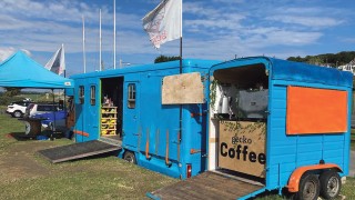 Gecko Adventures storage hut and Gecko's coffee hut