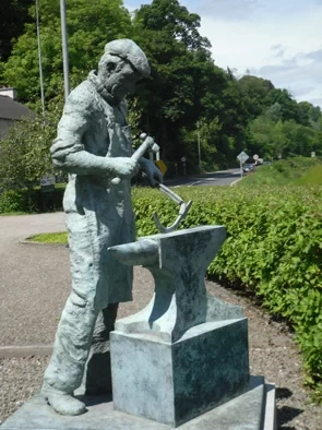 Billy the Blacksmith sculpture in Innishannon