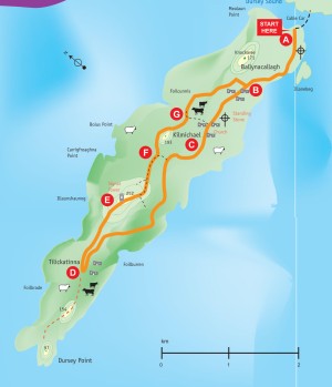 Dursey Island loop map