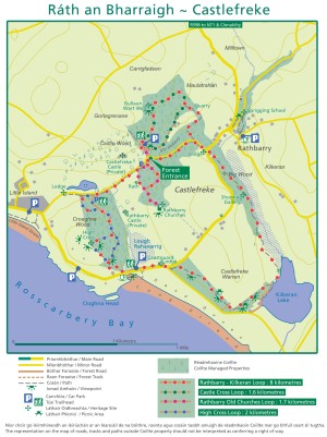 Castlefreke trails map