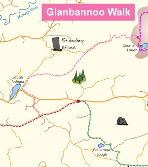 Glanbannoo walk map