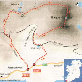 Hungey hill walk map